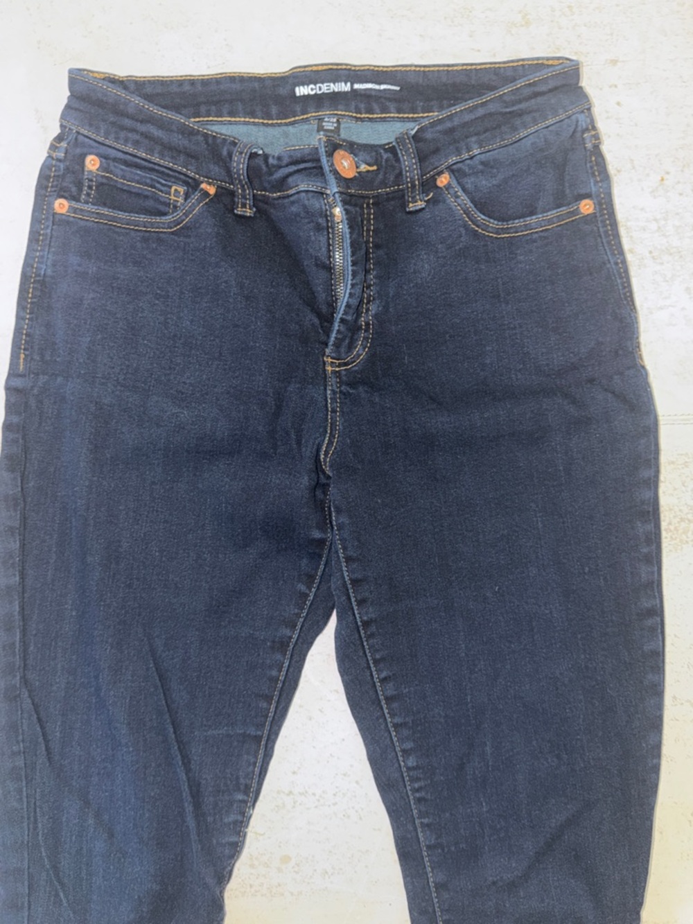INC International Concepts Women's Skinny Jeans - Dark Blue - size 8/29